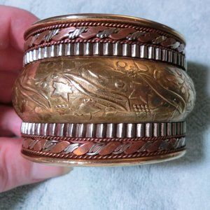 VTG CUFF from India Brass, Copper, SS, Gold AWESOME!